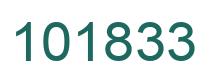 Number 101833 green image