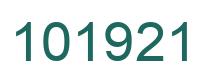 Number 101921 green image