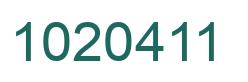 Número 1020411 imagen verde