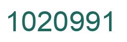 Number 1020991 green image