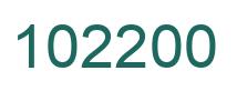 Número 102200 imagen verde