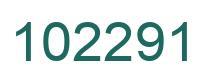 Number 102291 green image