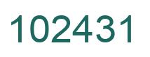 Número 102431 imagen verde