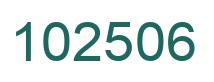 Número 102506 imagen verde