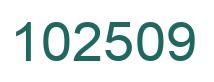 Número 102509 imagen verde