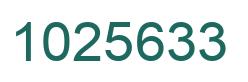 Número 1025633 imagen verde