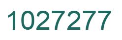Number 1027277 green image