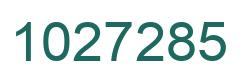 Number 1027285 green image