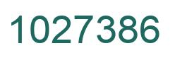 Number 1027386 green image