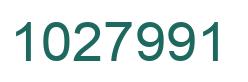 Number 1027991 green image