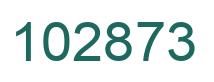 Number 102873 green image