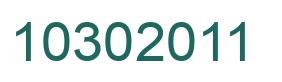 Number 10302011 green image