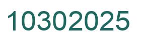 Number 10302025 green image