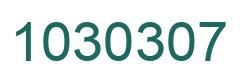 Number 1030307 green image