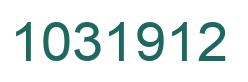 Number 1031912 green image