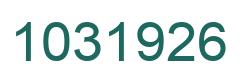 Número 1031926 imagen verde