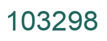 Number 103298 green image