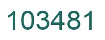 Número 103481 imagen verde