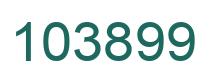 Number 103899 green image