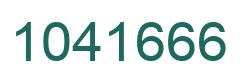 Number 1041666 green image