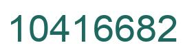 Número 10416682 imagen verde