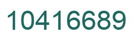 Número 10416689 imagen verde
