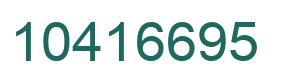 Número 10416695 imagen verde