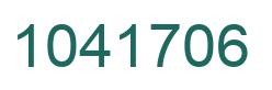 Number 1041706 green image