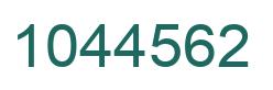 Number 1044562 green image