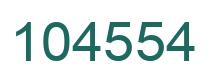 Number 104554 green image