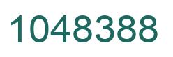 Number 1048388 green image