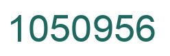 Number 1050956 green image