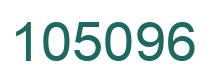 Number 105096 green image