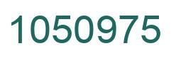 Number 1050975 green image
