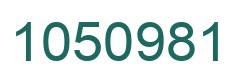 Number 1050981 green image