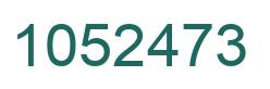 Number 1052473 green image