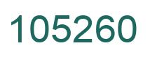 Number 105260 green image