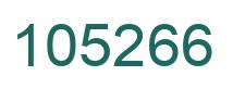 Number 105266 green image