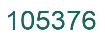 Number 105376 green image