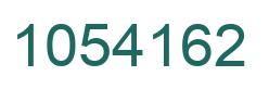 Number 1054162 green image