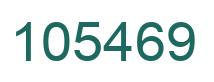 Number 105469 green image