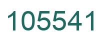 Number 105541 green image