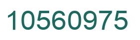 Número 10560975 imagen verde