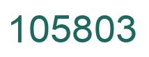 Number 105803 green image
