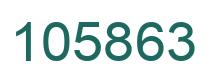 Number 105863 green image