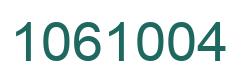 Número 1061004 imagen verde