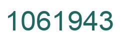 Número 1061943 imagen verde