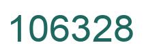 Number 106328 green image