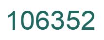 Number 106352 green image