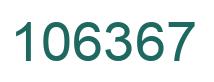 Number 106367 green image